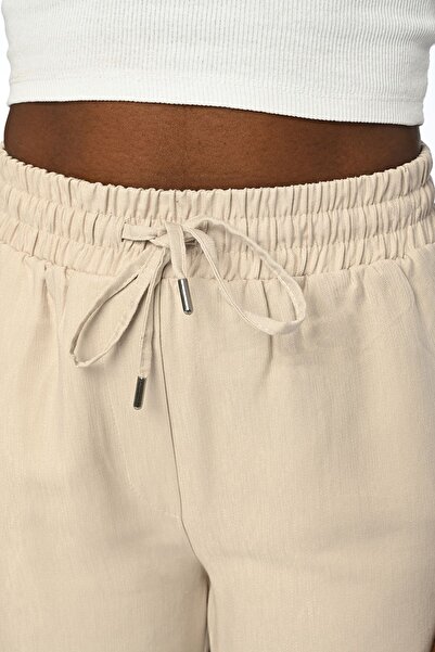 Orfeo Negro Comfortable Molded Wide Leg Trousers with Elastic Waist