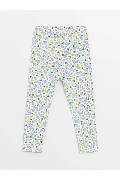 LC Waikiki LCW baby Ελαστική μέση εμπριμέ Βρεφικό καλσόν 2 τεμαχίων