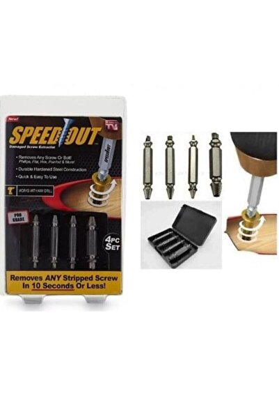 CMT Paslanmaz Çelik Speed Out Hasarlı Vida Çıkarıcı Matkap Ucu