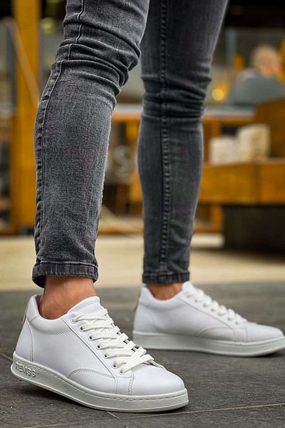 remss Ανδρικά αθλητικά παπούτσια με κορδόνια James RS611 White