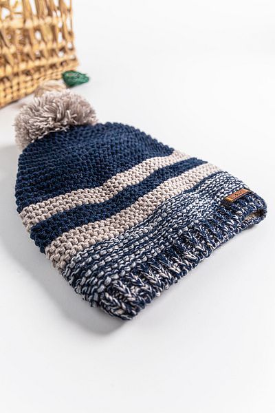 Babymod Striped Pompom 9-15 Years Old Boy Beret