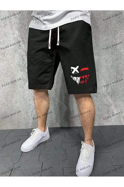 Kalic Studio Pantaloni scurți de vară unisex Y2K Bermude Harajuka Anime Retro KOD-11478
