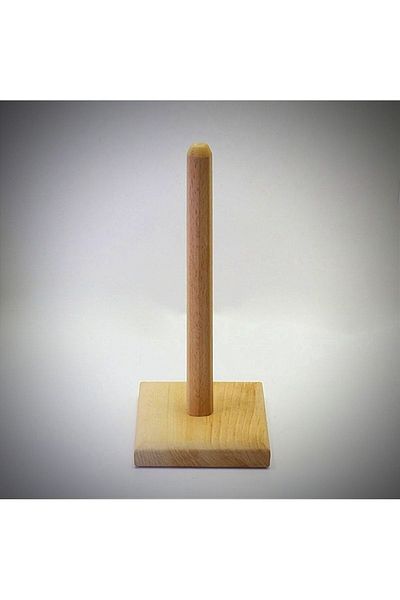 Monchi Wooden Paper Towel Holder / Countertop Beech Wood Paper Towel Holder Wooden Napkin Holder