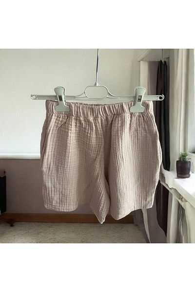 Bodrum Otantik Pantaloni scurți de muselină pentru damă