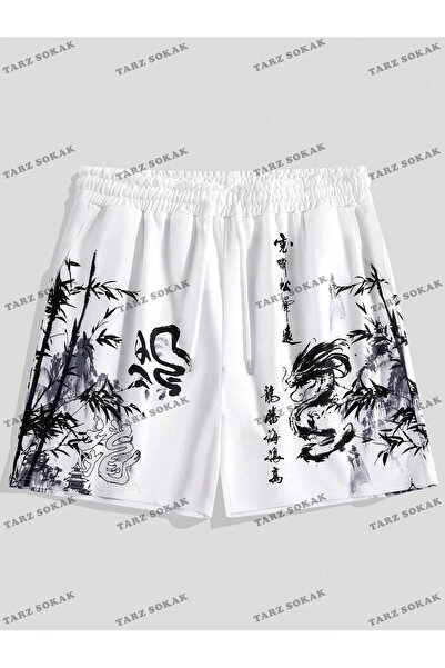 Tarzsokak Y2K Unisex Yaz Şort Bermuda Harajuka Anime Retro KOD-11542