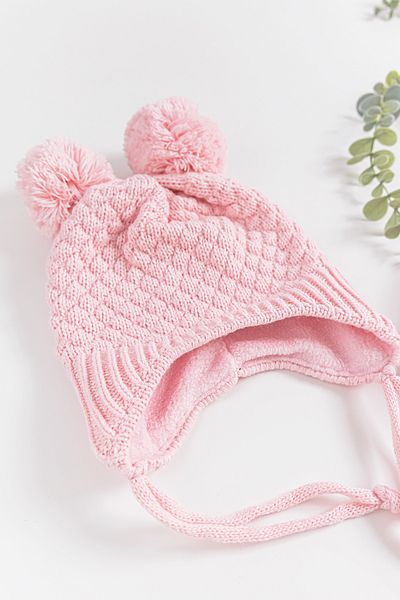 Babymod 0-18 Months Baby Girl Scarf Beanie Gloves Set with Pompom