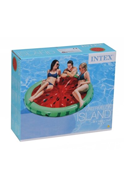 Intex Karpuz Desenli Ada Şişme Deniz Havuz Yatağı 183x23 cm