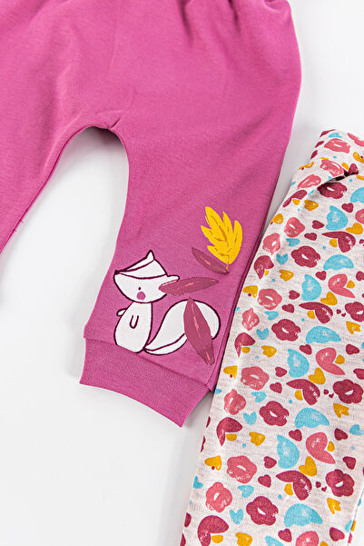 Babymod Koala Figürlü 2'li Kız Bebek Tek Alt Pantolon Takım