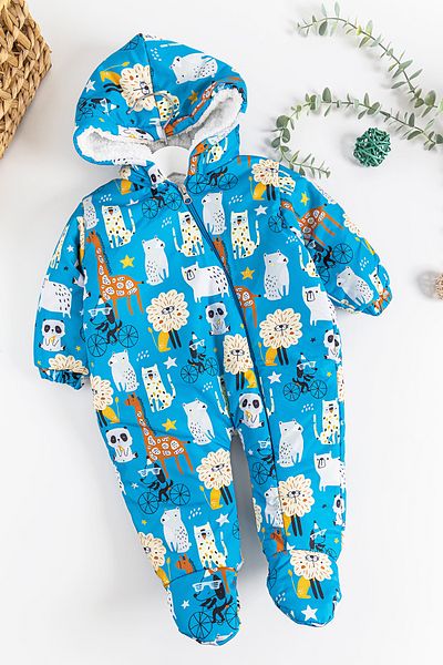 Babymod Figured Plush Inside Baby Boy Astronaut Jumpsuit