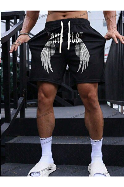 perseusshopping Pantaloni scurți de vară retro unisex Harajuka Anime Y2K - KO...