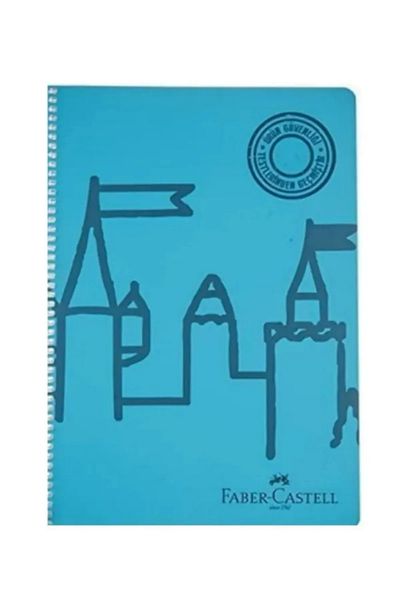 Faber Castell Dimensiune A4 80 de coli - Caiet cu linii cu capac din plastic