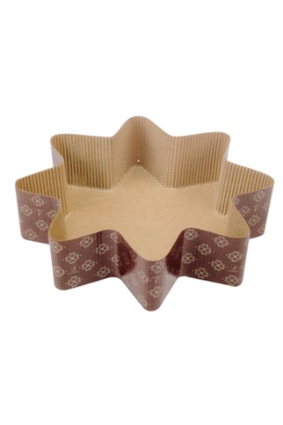 hobs Eight-Pointed Star Shaped Paper Pastry Cake Mold