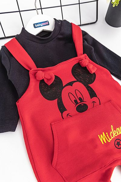 Babymod Mouse Patterned Baby Boy Jumpsuit Salopet Set