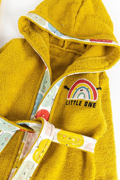 Babymod Rainbow Themed 4 Piece Baby Towel Bathrobe Set