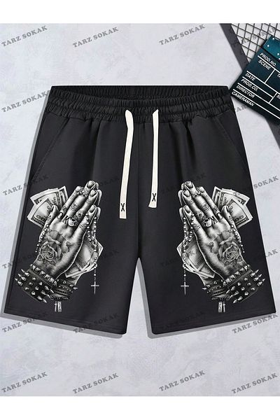 Kalic Studio Pantaloni scurți de vară unisex Y2K Bermude Harajuka Anime Retro KOD-11556