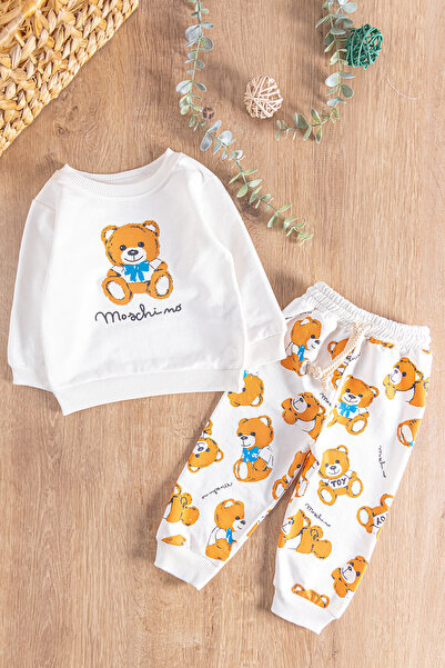 Babymod Ayıcık Figürlü 2'li Erkek Bebek Takım