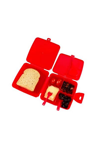 WİGGLE Unisex 4 Compartment Plastic Lunch Box