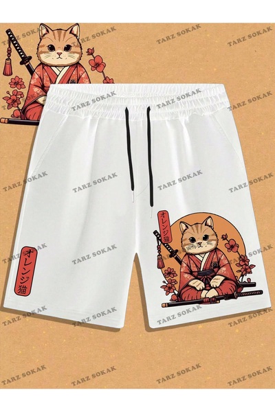 Kalic Studio Pantaloni scurți de vară unisex Y2K Bermude Harajuka Anime Retro...