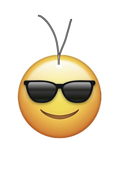 Oasis Life Cool Emoji Oto Araç Kokusu Gülen Surat Gözlüklü Bublegum Sakız Kok...