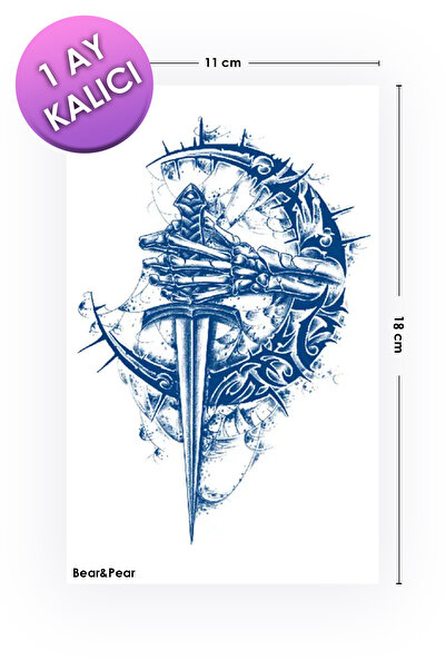 BP Tattoo 1 Ay Kalıcı Tattoo Gerçek Dövme Görünümlü Geçici Dövme