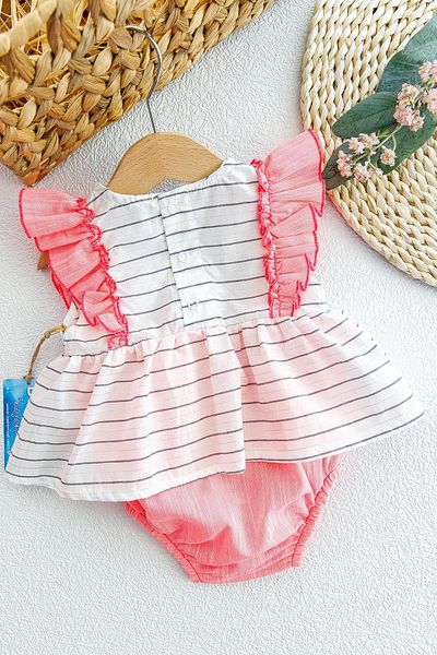 Babymod Floral Embroidered Baby Girl Jumpsuit