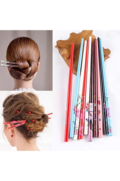 Sibelon 2 bucăți japoneze pentru chifle de chifle - culoare neagră