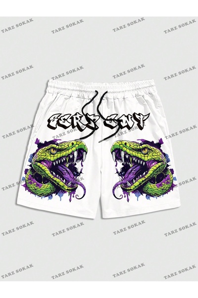 Kalic Studio Pantaloni scurți de vară retro unisex Harajuka Anime Y2K - KOD-1...