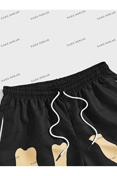 perseusshopping Y2K Unisex Harajuka Anime ρετρό καλοκαιρινό σορτς - KOD-11582