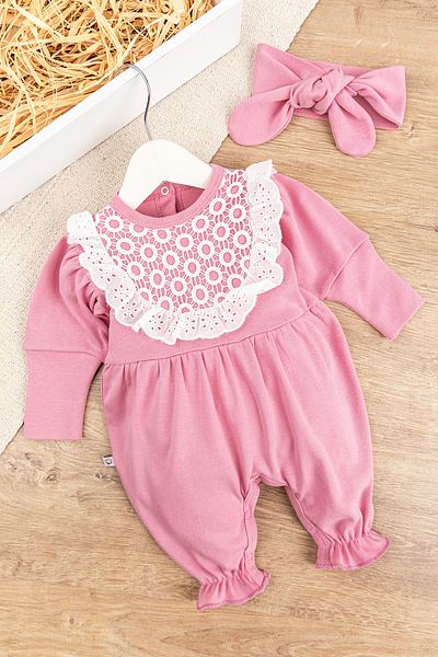 Babymod Baby Girl Jumpsuit with Laced Bandanas