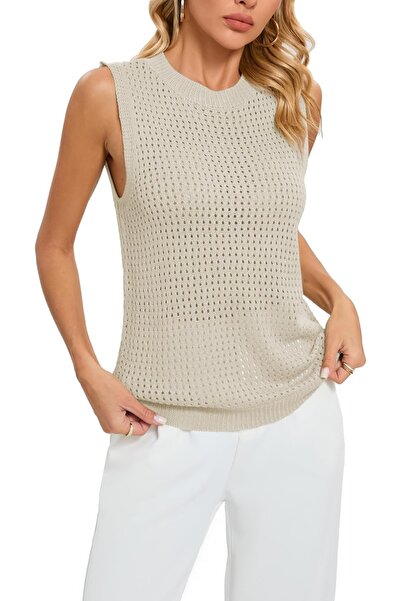 youknitwear you Πλεκτό μπλουζάκι με λαιμόκοψη