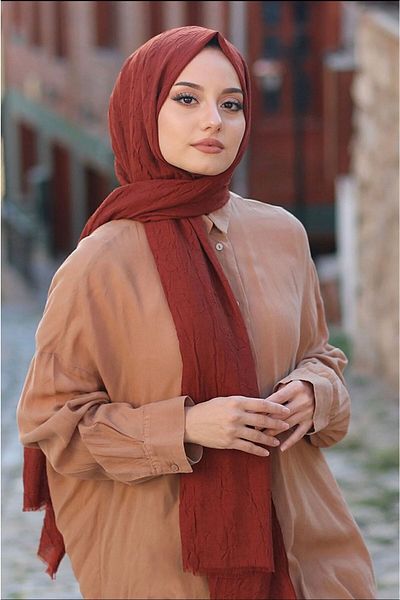 Mides scarf Bamboo Kraş Shawl Model-πλακάκι
