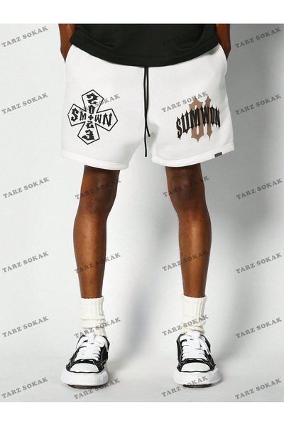 perseusshopping Y2K Unisex Harajuka Anime ρετρό καλοκαιρινό σορτς - KOD-11519