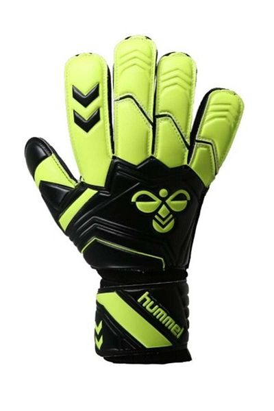 hummel Performance Goalkeeper Gloves Black Neon Yellow