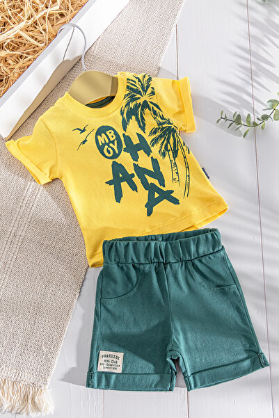 Babymod Summer Themed Baby Boy Set with Summer Shorts