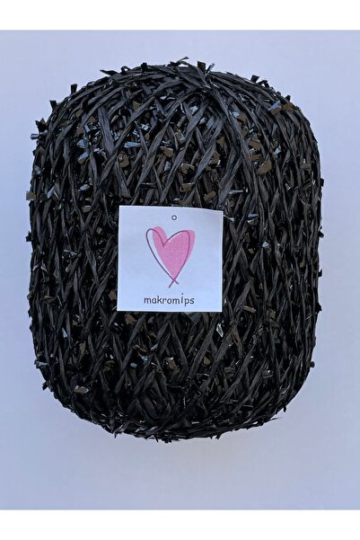 Makromİps Premıum Metalik Confeti Kâğıt Rafya Ip(50gr/m+-5)Simli Parlak Abiye Polyester Çanta Şapka Örgü ipi