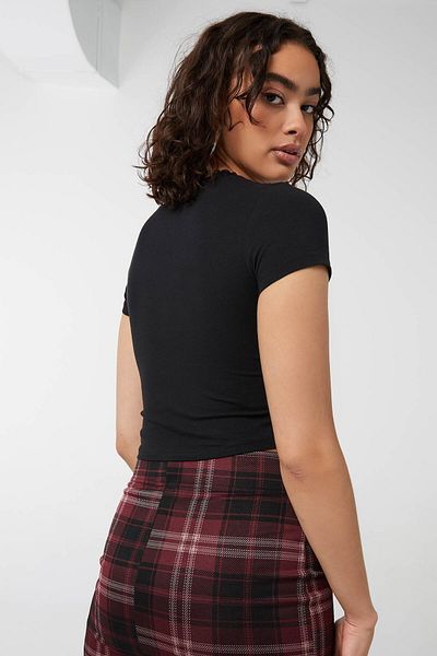 Ardene Rhinestone Detail Cropped Tee