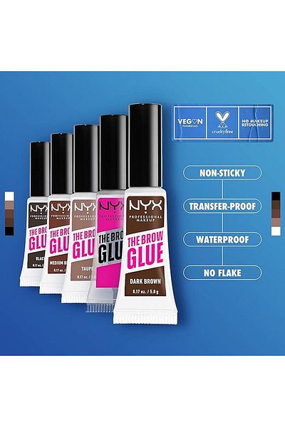 NYX مكياج احترافي، مصفف الحواجب الفوري Brow Glue