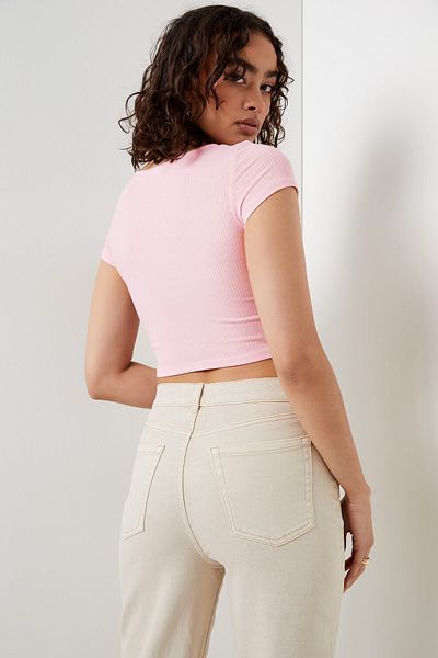 Ardene Cropped Bustier Tee