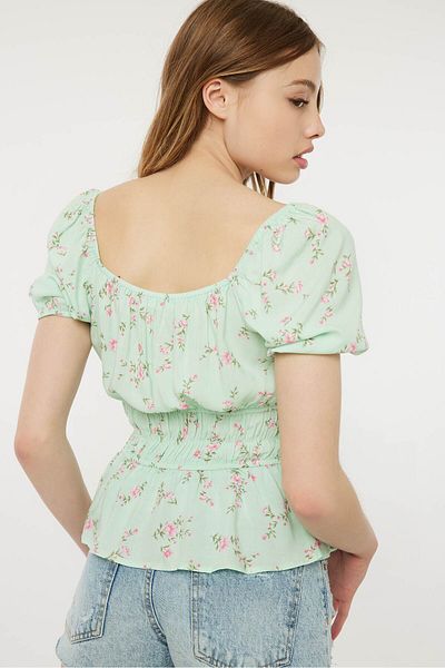 Ardene Puff Sleeve Milkmaid Top