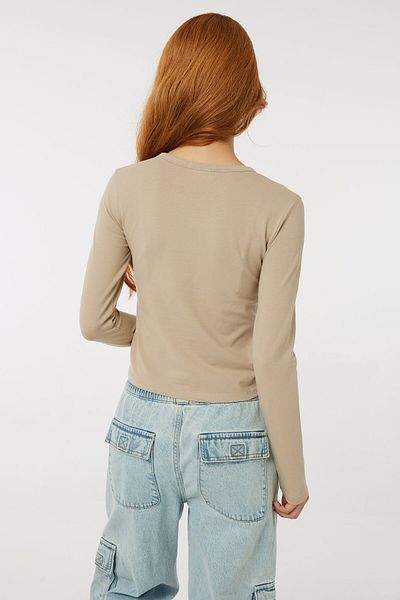 Ardene Basic Fitted Long Sleeve Tee