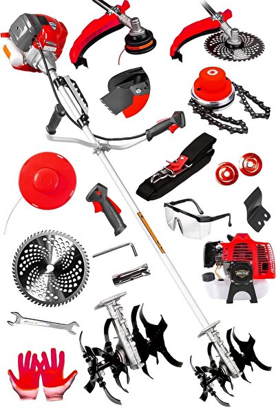 DOZZER Efco Serii 2.1 Hp Yan Tipi Benzinli Tırpan Ot Çalı Çim Biçme Makinesi ...