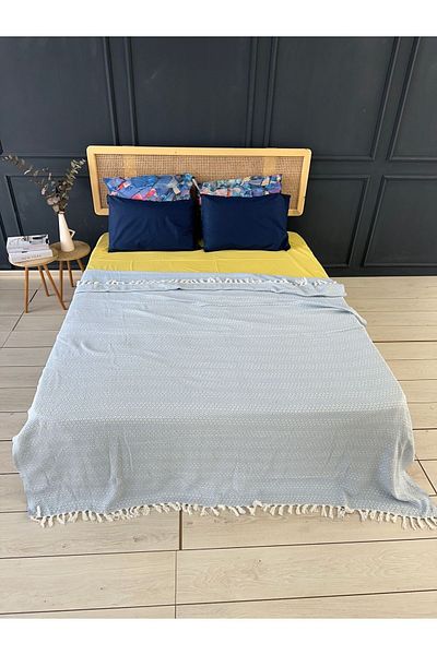 dafne moda Double Cotton Pique Blue Color 15