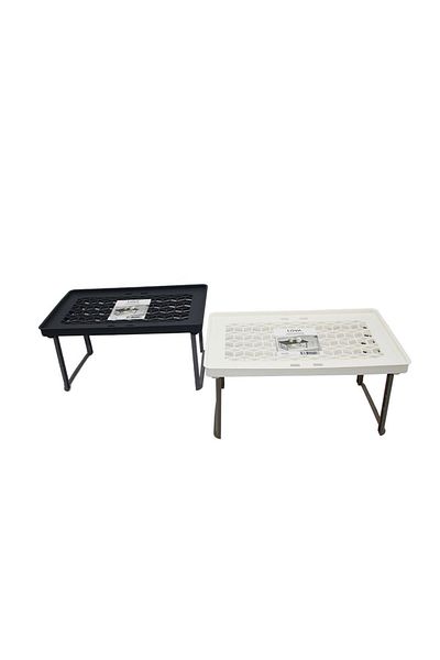 YDGR Smart Organizer White Shelf Riser Plastic Organizer - 19.7x32x16cm