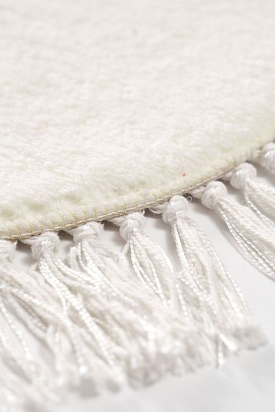 Alanur Home Set de toaletă din 3 piese pentru baie brodat în formă de crin Queen, crem