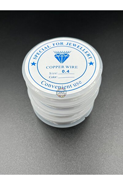 Ebruli Boncuk 0,40 mm Linie de pescuit dreaptă transparentă (fără cauciuc) 10...