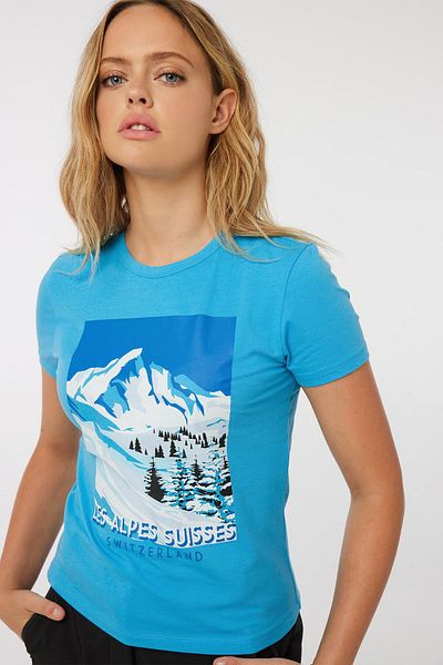 Ardene Swiss Alps Crop Tee