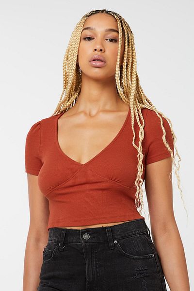 Ardene Ribbed Bustier Tee