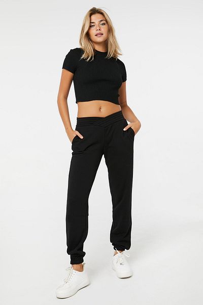 Ardene Crossover Waistband Joggers