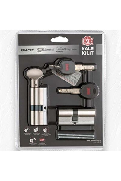 KALE Kilit 264 CEC+CECM Tüpten Şifreli Barel Saten 68mm
