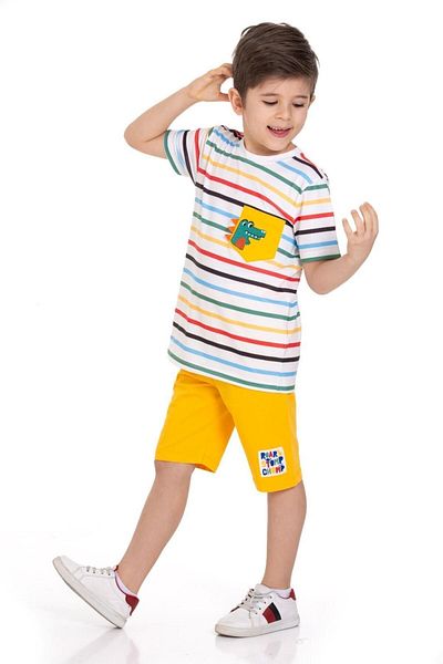 CiciTime Çocuk Modası Boy's Casual Set - Summer Shorts and Capris